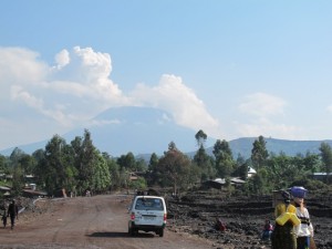 Nyiragongo dalla strada