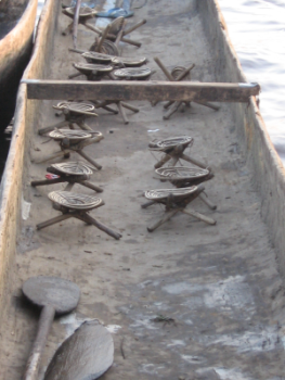 sgabellini in canoa